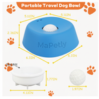 Dimensiones MaPetly con huellas naranjas